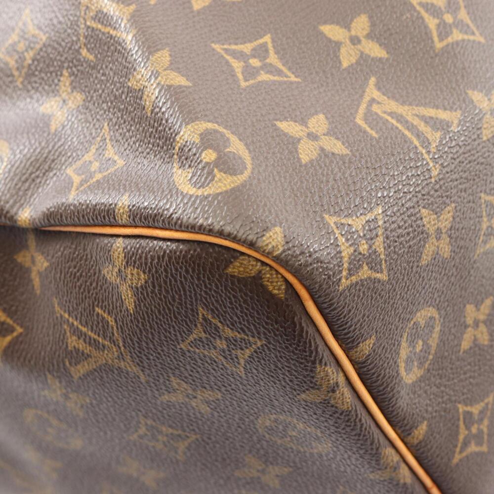 LOUIS VUITTON Brown Monogram Leather Keepall 50 Boston Bag - Picture 6 of 10